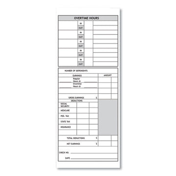 Pyramid Technologies Time Clock Cards For Pyramid Technologies 1000-2000, Two Sides, 3.5 X 9, 100-pack freeshipping - TVN Wholesale